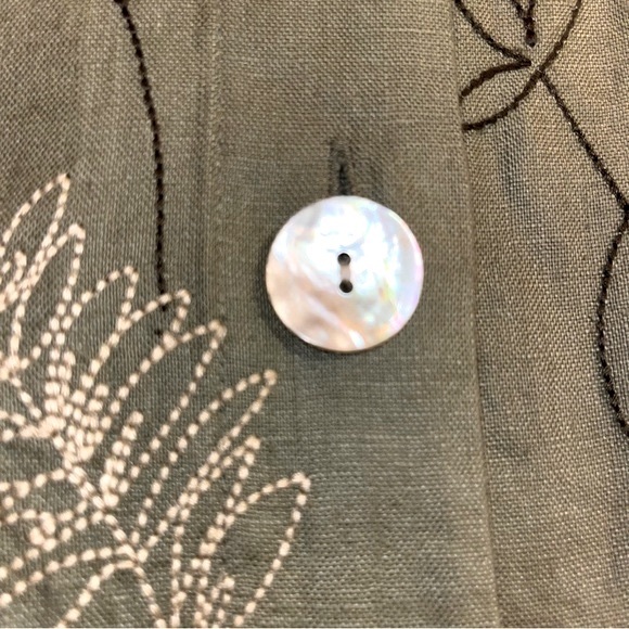 Vintage Freeport Studio Linen Embroidered Tunic Jacket - Picture 5 of 11